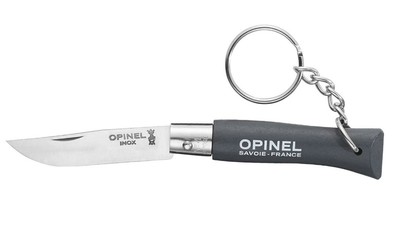 Ніж-брелок Opinel №4 (нерж-сталь) Сірий (1013-204.65.65)