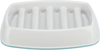 Миска для кошек Trixie Медленное кормление пластик/термопластичная резина 0.25 л 21х14 см Серая (4047974251928)