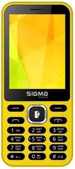 Мобильный телефон Sigma mobile X-Style 31 Power Yellow (4827798854761)