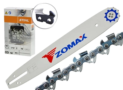 Шина VJ Parts 35см + ланцюг 52 ланки St крок 3/8 паз 1,3 (цепш410 + цепш022), арт. цепш420