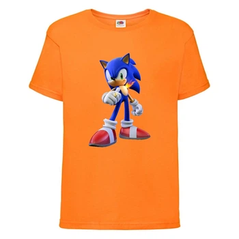 Футболка дитяча Соник і полум'я (SONIC) помаранчева (snc or-3) 152 см