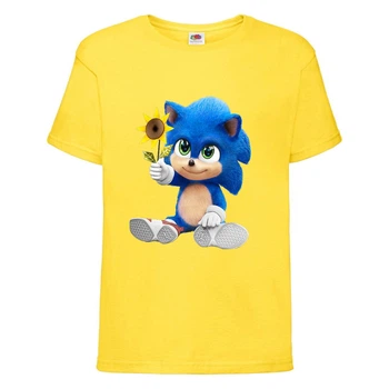 Футболка дитяча Соник з квіткою (SONIC) Жовта (snc yl-01) 104 см