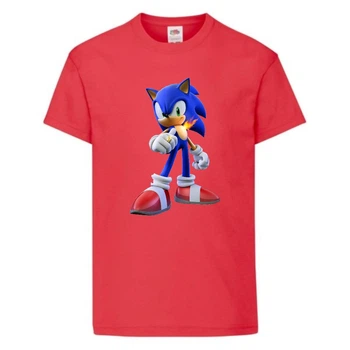 Футболка дитяча Соник і полум'я (SONIC) червона (snc rd-3) 164 см
