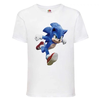 Футболка дитяча Соник біжить (SONIC) біла (snc wh-6) 116 см
