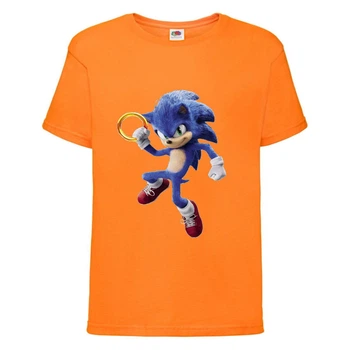 Футболка дитяча Соник з кільцем (SONIC) помаранчева (snc or-5) 104 см