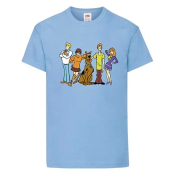 Футболка дитяча Скубі-Ду 1 (Scooby-Doo) світло-блакитна 104 см