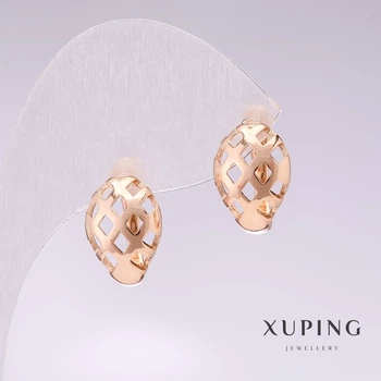 Сережки Xuping позолота 18к 15х10мм, ida55646