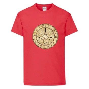 Футболка дитяча Гравити Фолз Білл шифр (Gravity Falls Bill) червона (GF rd-1) 140 см