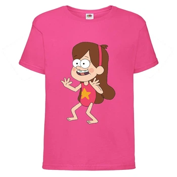 Футболка детская Гравити Фолз Мэйбл в купальнике (Gravity Falls Maybl) розовая (GF pin-001) 152 см