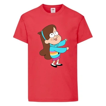 Футболка детская Гравити Фолз Мэйбл 2 (Gravity Falls Maybl 2) красная (GF rd-004) 116 см