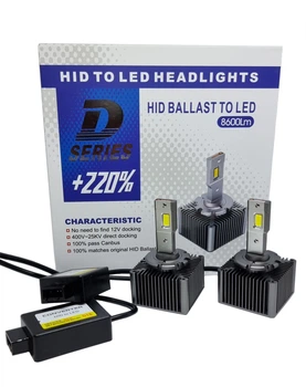 Автомобильные светодиодные лампы с цоколем D1S 30 Led +220% комплект Autoexpect (38151)