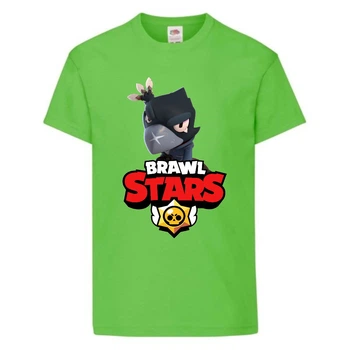 Футболка детская Бравл Старс Ворон 2 (Brawl Stars Voron 2) светлозеленый (BS ligr-03) 104 см