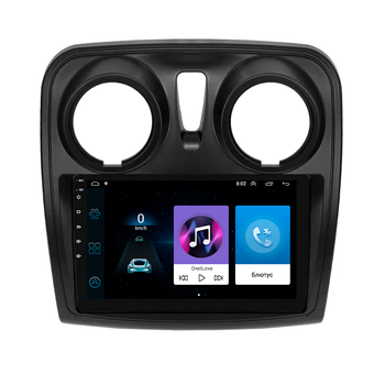 Штатная магнитола 9" Lesko для Dacia Lodgy 2017-н.в. 1/16Gb Wi-Fi GPS Base Дачия