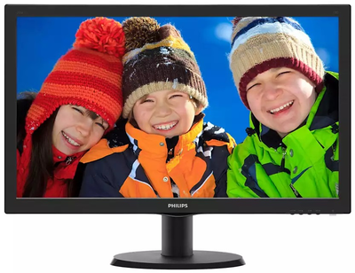 Монитор Philips 23.6" 243V5QHSBA/00 MVA Black