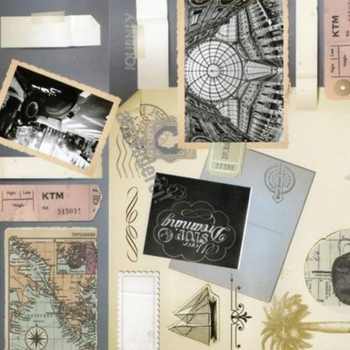 Самоклейка декоративная Gekkofix Scrapbook бежевый глянец 0,45 х 1м (12911)