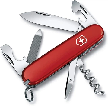 Швейцарский мультиинструмент Victorinox Sportsman 84 мм Красный 0.3803