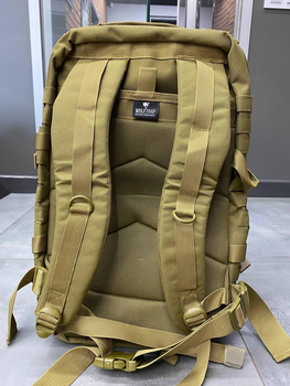 Військовий рюкзак 50 л WOLFTRAP, Койот, тактичний рюкзак для військових, армійський рюкзак для солдатів