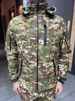 Куртка тактична Special, Softshell, Мультикам, розмір L, демісезонна флісова куртка для військових софтшел