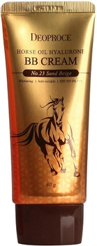 ВВ крем Deoproce Horse Oil Hyaluron с Лошадиным маслом Гиалуроновой кислотой и Ниациномидом SPF 50+ PA+++ 60 г (dbbhoh2360) (8809410035730)