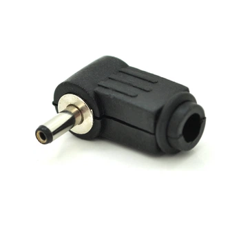 Переходник DC 3.5x1.35mm(папа) под пайку адаптер коннектор штекер 90°