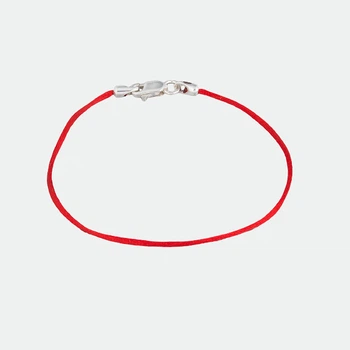 Шнурок на руку с серебряным замком Jewel-case Красный 4101-kr 14.0