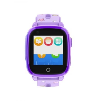Детские умные смарт часы-телефон с видеозвонком 4G Baby Smart Watch Supero Df33z Фиолетовые