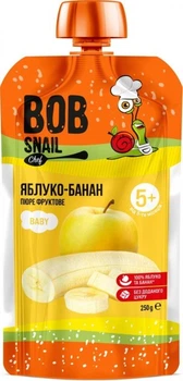 Пюре фруктове Яблуко-банан для дітей БОБ 250 г