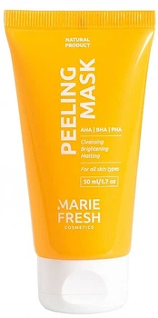 Маска-пілінг з AHA, BHA та PHA кислотами для всіх типів шкіри - Marie Fresh Cosmetics Peeling Mask 50ml.