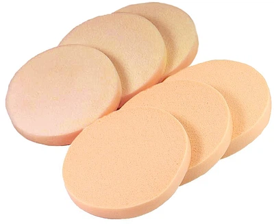Спонж CS058B для макияжа 6в1 круг, бежевый - Cosmo Shop Sponge 6шт (1047123-27069596)