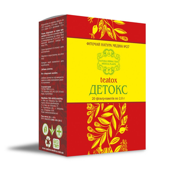 Natura Medica, Фито-чай Детокс, 20 пакетиков по 2 г (NMD-09060)