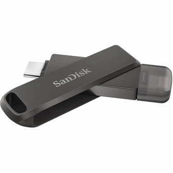 Флешка SanDisk iXpand Luxe 64Gb два разъема Type-C USB 3.1 и Lightning