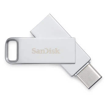 USB-флешка SanDisk Ultra Dual Luxe 64 ГБ USB 3.1 Type-C 150 МБ/с SDDDC4-064G-G46 (01FBA577A8E7)