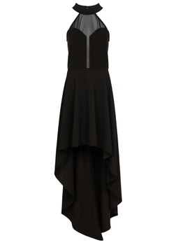 Черное ассиметричное платье Rinascimento M R001339