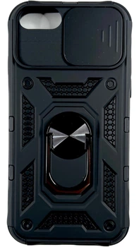 Чохол Camshield з кільцем-підставкою на iPhone 8 чорний