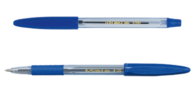 Ручка шариковая Buromax резиновый грип синяя (BM.8100-01)