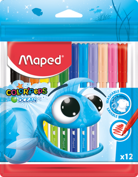 Фломастери Maped Color Peps Ocean кольорові 12шт в упаковці (MP.845720)
