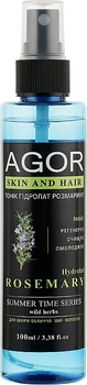 Тонік "Гідролат розмарину" - Agor Summer Time Skin And Hair Tonic 100ml (367287-9609)