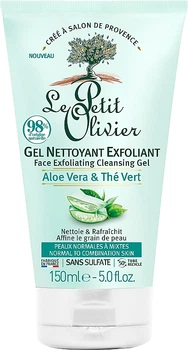 Отшелушивающий гель для лица "Алоэ и зеленый чай" - Le Petit Olivier Cleansing Exfoliating Gel 150ml (1025206-33999)