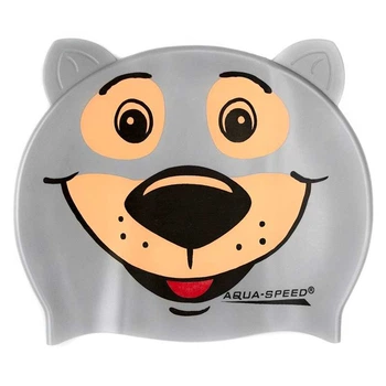 Шапочка для плавания детская Aquaspeed BEAR (115-bear)