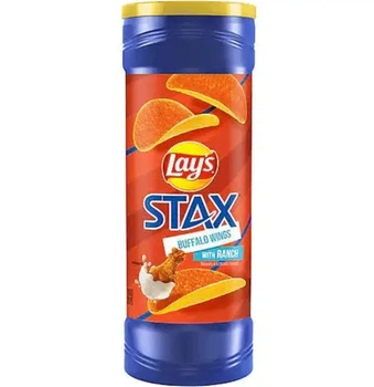 Чіпси Lay's STAX Buffalo Wings with Ranch 155.9g