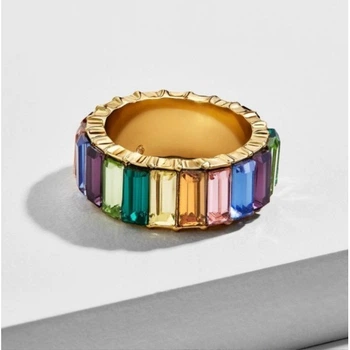 Кольцо "Rainbow Stones",разноцветное