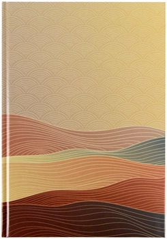 Книга записная Axent А4 Waves 96 листов клетка бронзовая (8422-563-A)