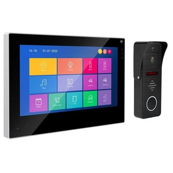Комплект Wi-Fi Видеодомофон&nbsp;MT-TUYA 95703H Сенсорный 7" (18cм) Вызывная панель 94206 1000TVL (black)