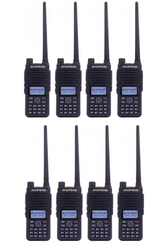 Комплект 8 шт Професійна ДМР DMR рація цифрова Baofeng DM-1801 5W VHF/UHF до 16 км 128 каналів АКБ Чорна