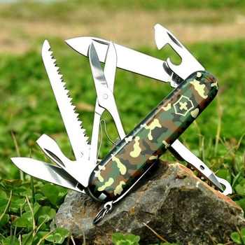 Швейцарский мультиинструмент Victorinox Huntsman 91 мм Камуфляж 1.3713.94