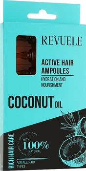 Активные ампулы для волос с кокосовым маслом - Revuele Coconut Oil Active Hair Ampoules 8x5ml (1057621-156385)