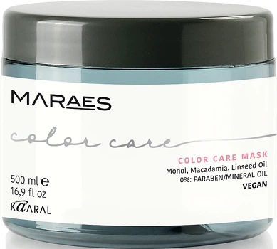 Маска для окрашенных волос с маслом макадамии и льняным маслом - Kaaral Maraes Color Care Mask 1000ml (1112698-150160)