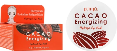 Гідрогелеві тонізуючі патчі для очей з екстрактом какао - Petitfee & Koelf Cacao Energizing Hydrogel Eye Mask 60шт (849566-1386)