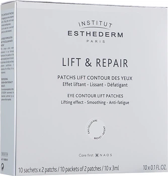 Біоліфтингові патчі для області очей - Institut Esthederm Lift & Repair Eye Contour Lift Patches 10x3ml (691571-81557)