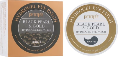 Гідрогелеві патчі для очей з золотом і чорними перлами - Petitfee Black Pearl&Gold Hydrogel Eye Patch 60шт (250055-29)